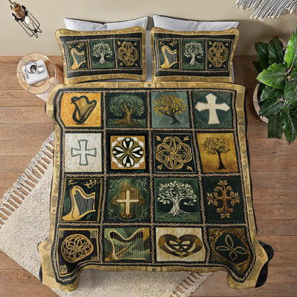 Shineful All Season Quilt 3-teiliges Set Celtic Irish Heritage