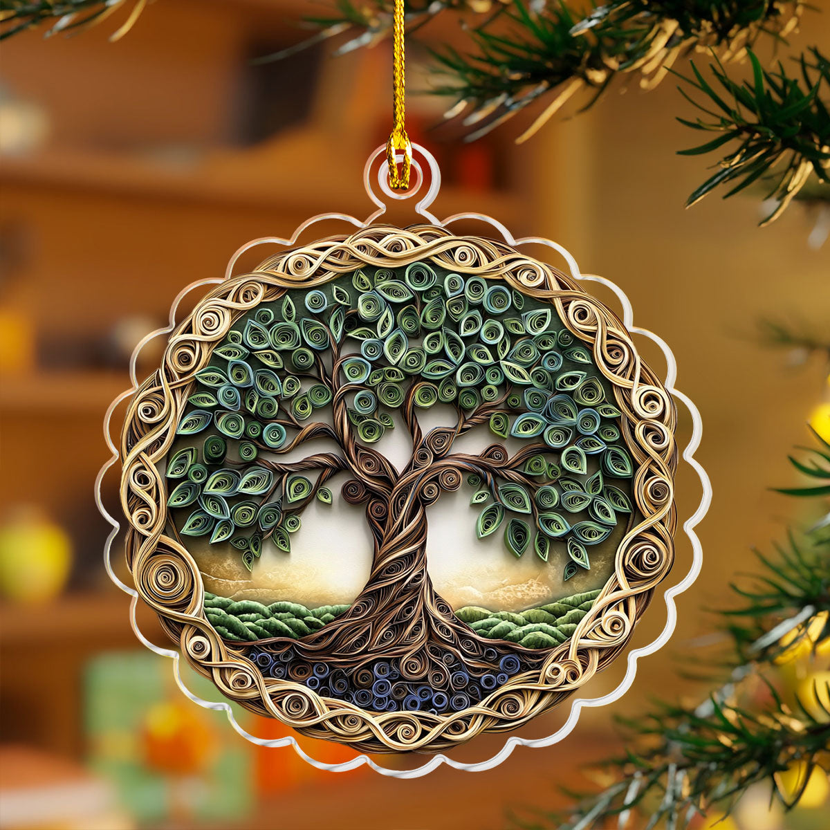 Shineful 2D Acrylic Ornament Nature's Embrace