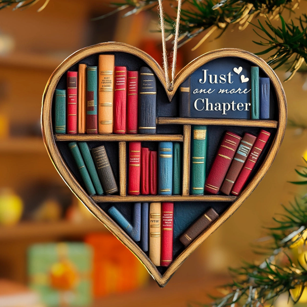 Shineful 2D Acrylic Ornament Love Reading Just One More Chapter