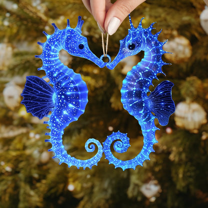 Shineful Acrylic Ornament Sparkling SeaHorse Pair