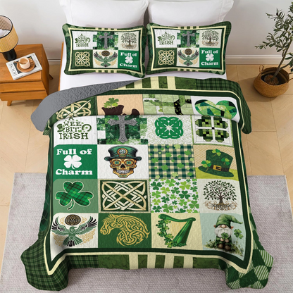 Shineful All Season Quilt 3-Piece Set Celtic Symbolic Heritage