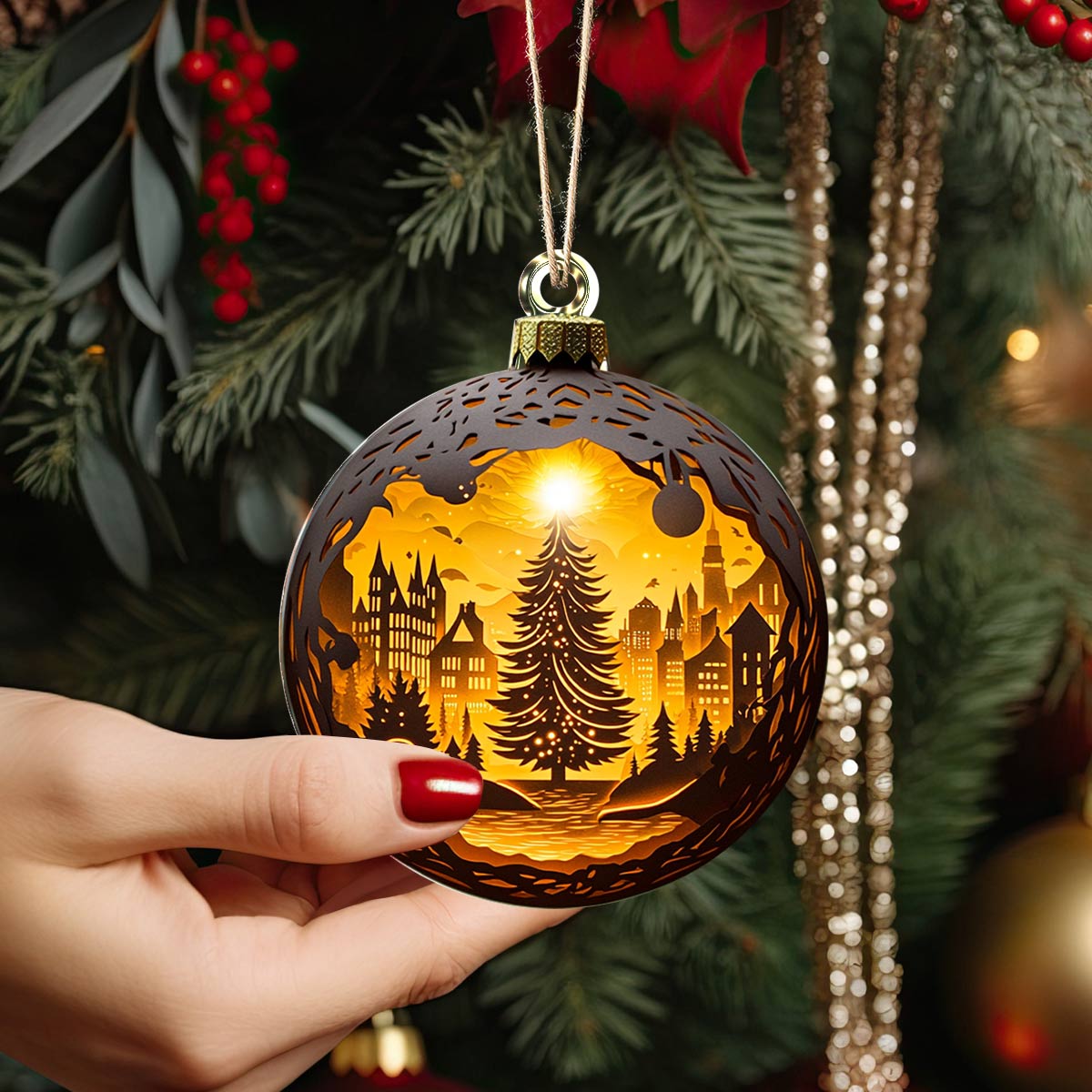 Shineful 2D Acrylic Ornament Winter Wonderland