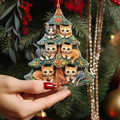 Shineful 2D Acrylic Ornament Purr-fect Holiday