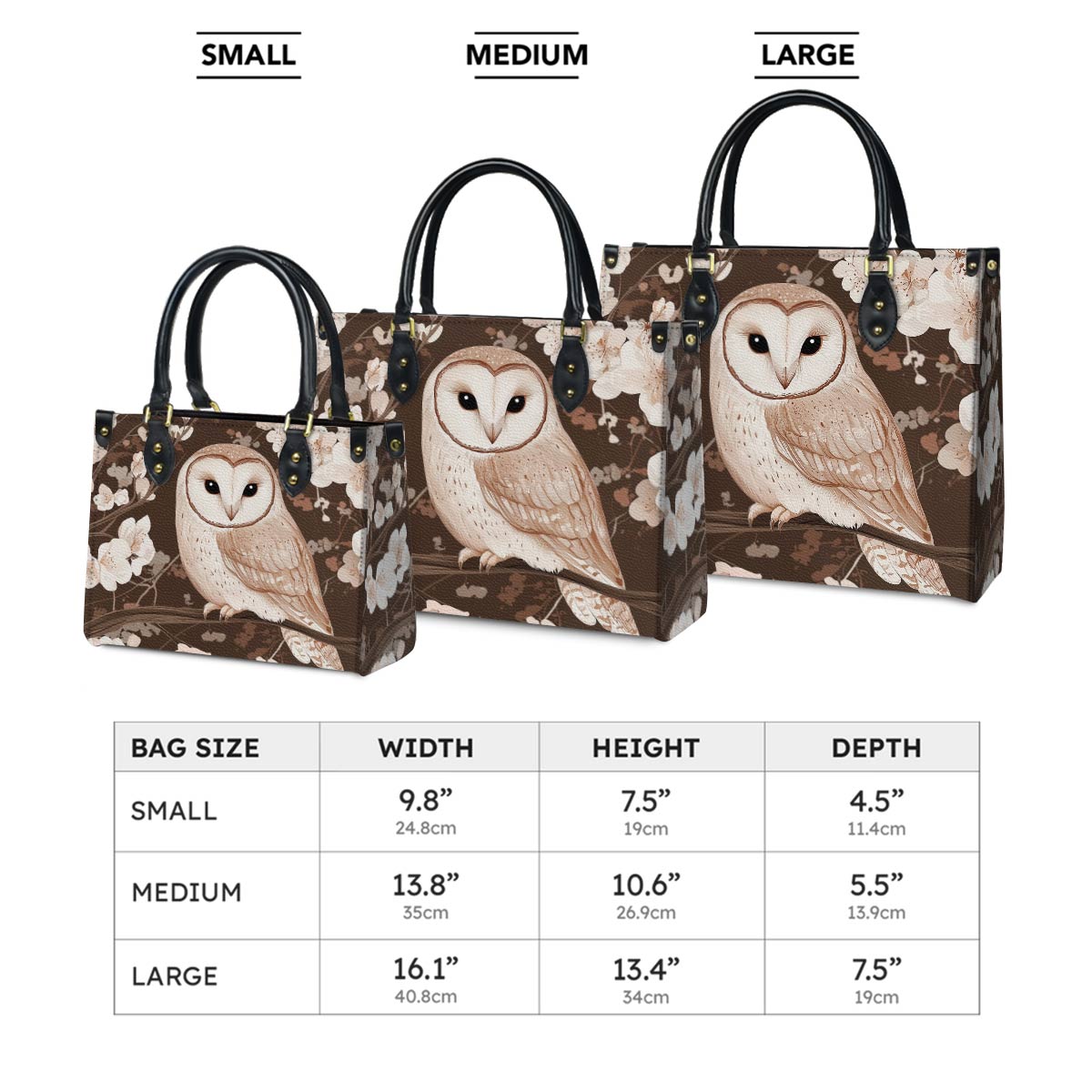 Shineful Leather Bag - Blossom Owl