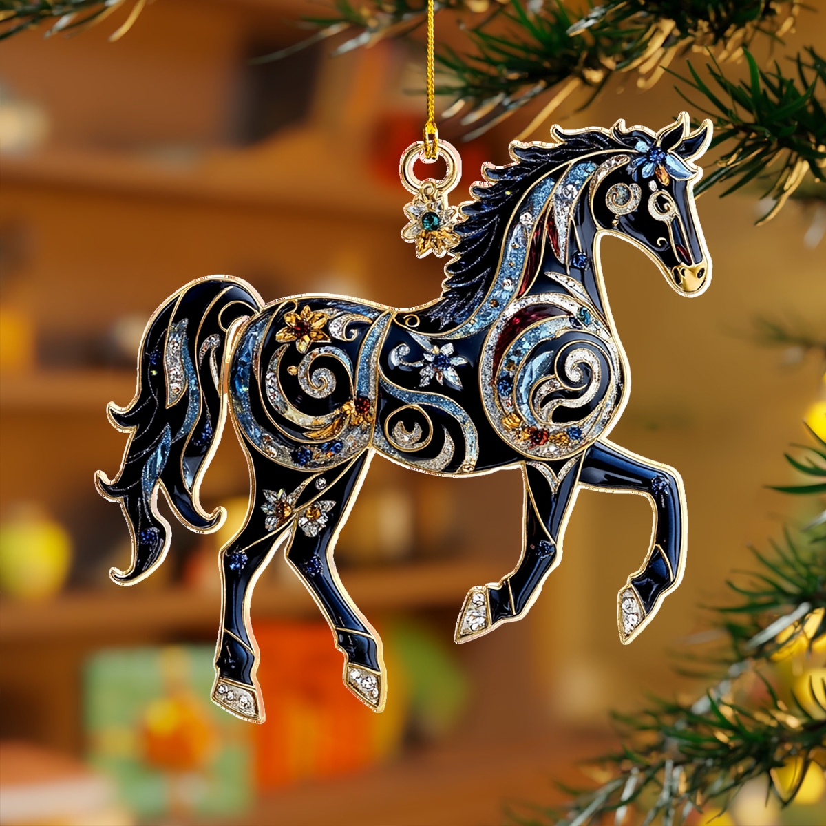 Shineful 2D Acrylic Ornament - Luminous Folk Horses