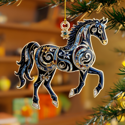 Shineful 2D Acrylic Ornament - Luminous Folk Horses