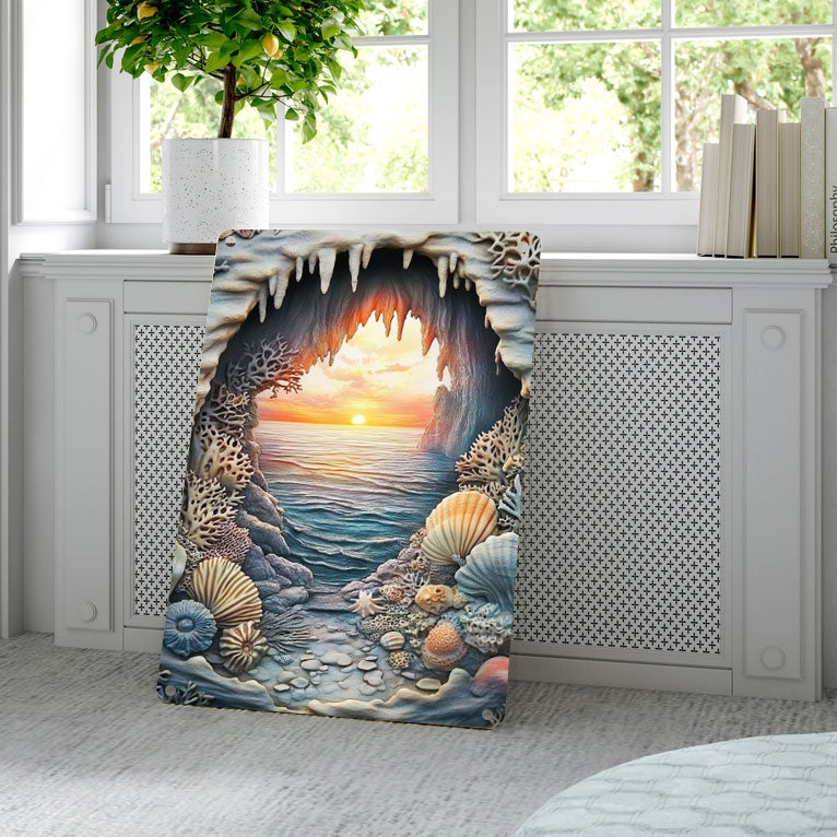 Shineful 2D Metal Sign Coastal Cave