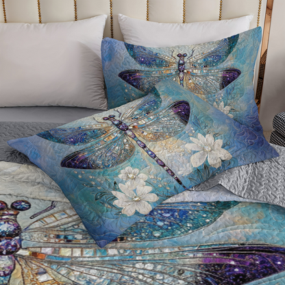 Shineful All Season Quilt 3-Piece Set - Crystal Wings Symphony