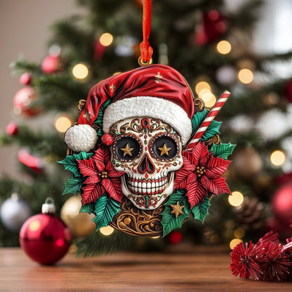 Shineful Acrylic Ornament Festive Sugar Skull Delight