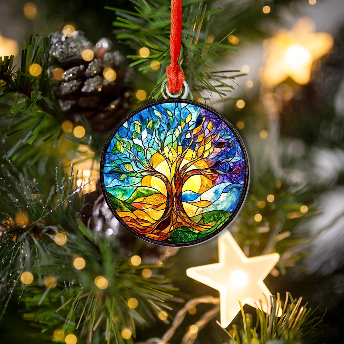 Shineful Acrylic Ornament Celtic Colorful Tree Of Life