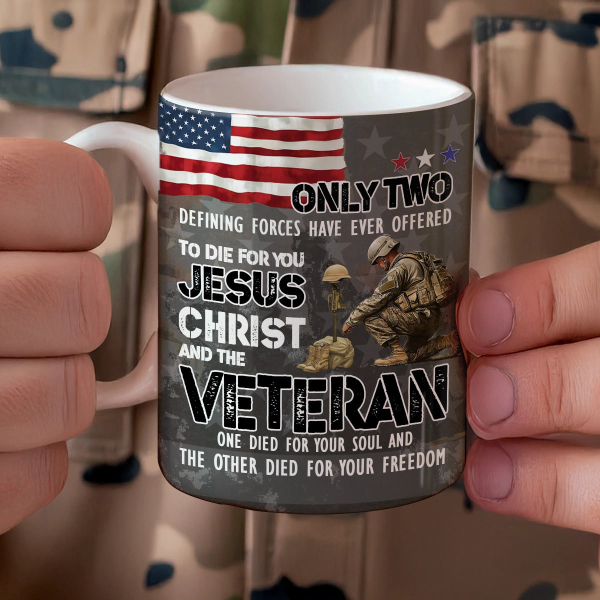 Shineful Ceramic Mug In Honor of Heroes Veteran