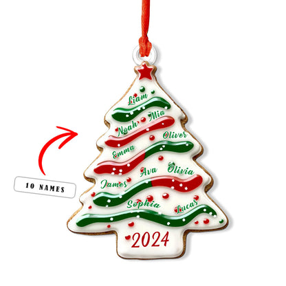 Shineful Personalized 2D Acrylic Ornament - 2024 Family Tree