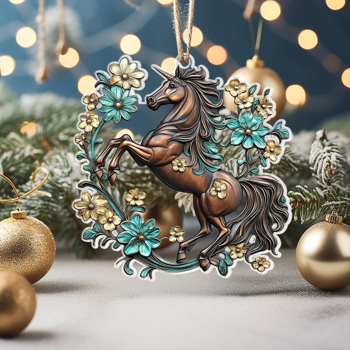 Shineful 2D Acrylic Ornament Steed Blossom