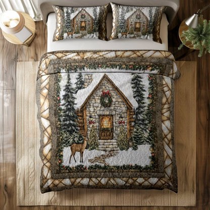 Shineful All Season Quilt 3-Piece Set Cozy Cabin