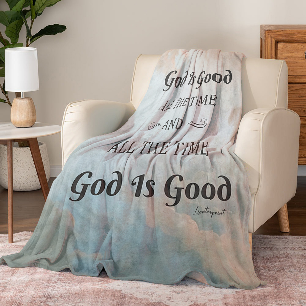 Shineful Fleece Blanket God Is Good All The Time And All The Time God Is Good