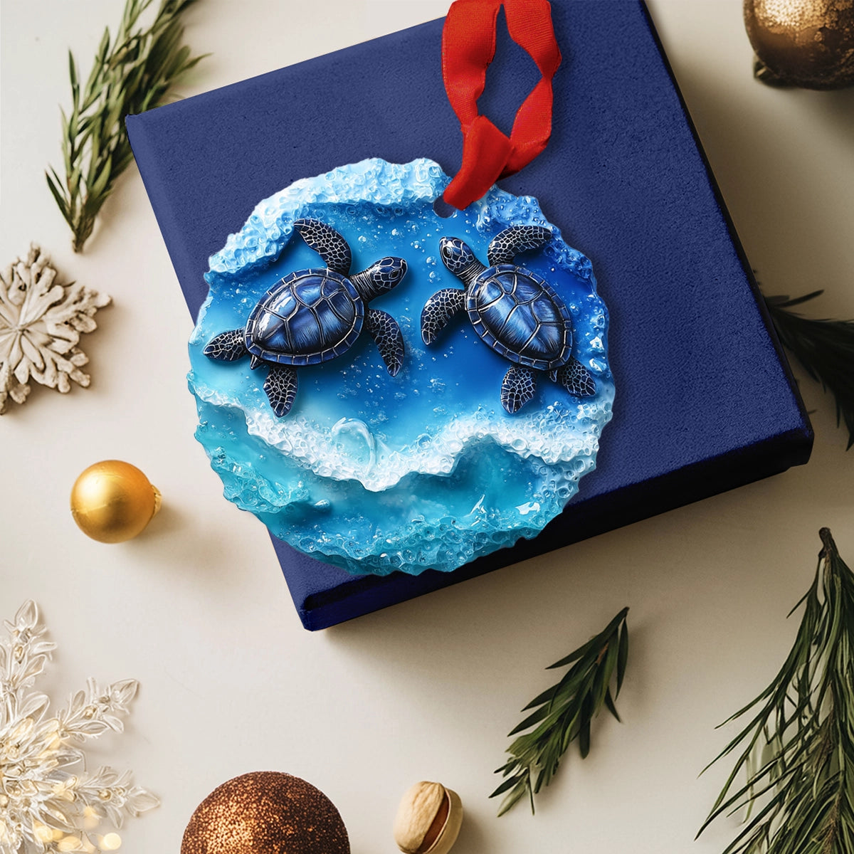 Shineful 2D Acrylic Ornament Ocean Bliss Turtle