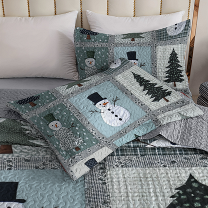 Shineful All Season Quilt 3-Piece Set - Frosty Winter Wonderland