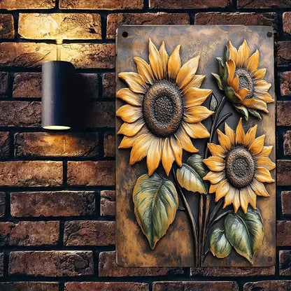 Shineful 2D Metal Sign Sunflowers Lovely