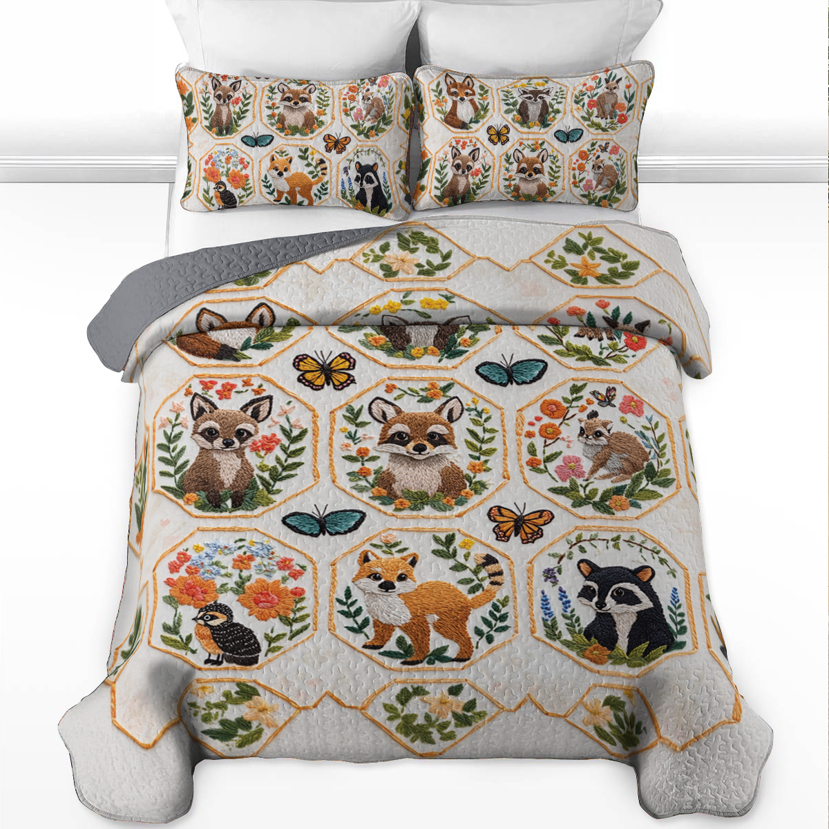 Shineful All Season Quilt 3-Piece Set Woodland Wonders