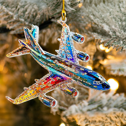 Shineful Acrylic Ornament Colorful Airplane