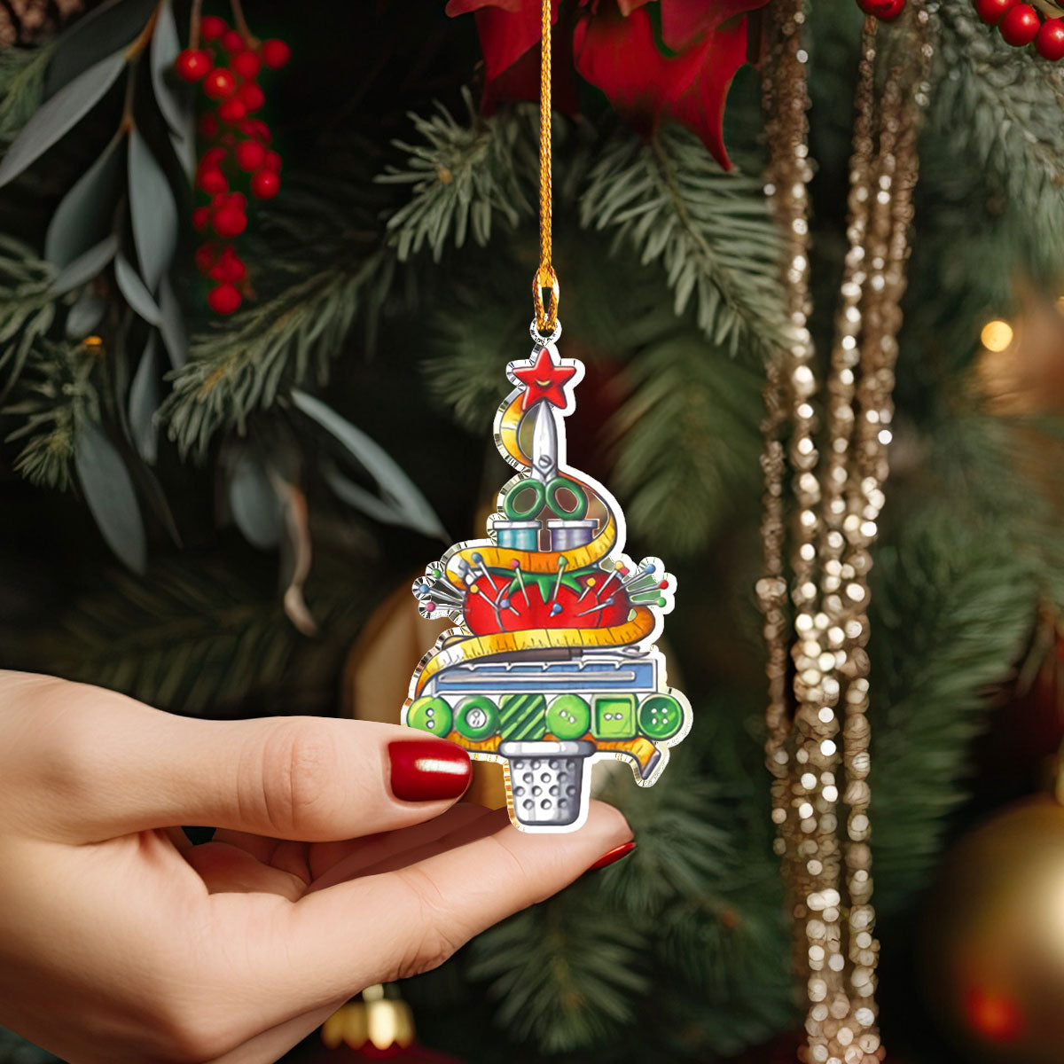 Shineful 2D Acrylic Ornament Stitching Joy