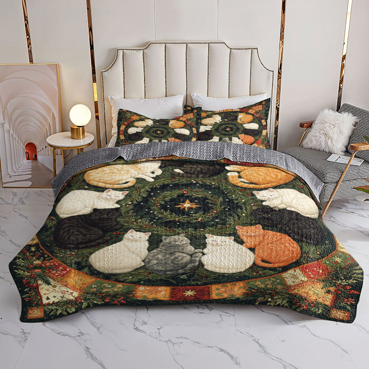 Shineful All Season Quilt 3-Piece Set Catnap Comfort