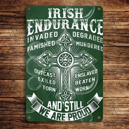 Shineful 2D Metal Sign Proud Irish Heritage