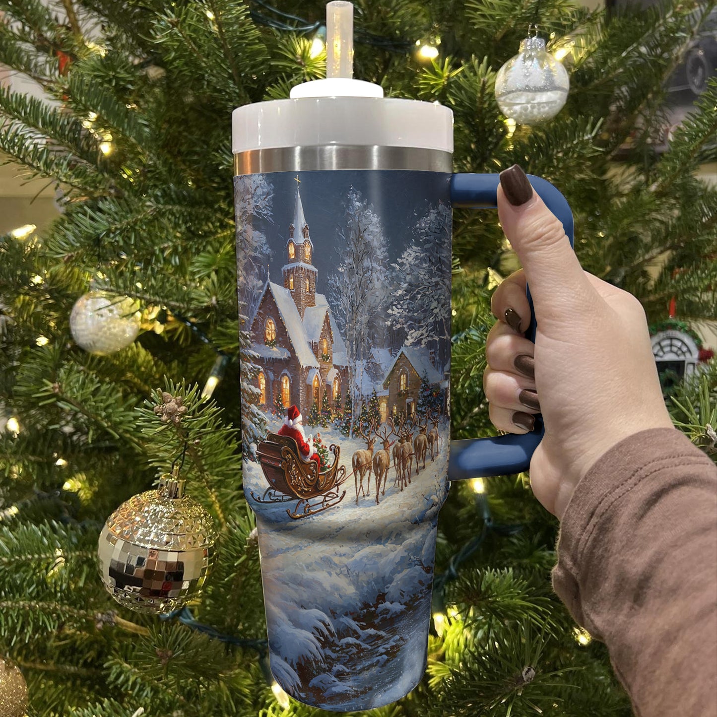 Shineful Tumbler Christmas Night