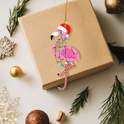 Shineful 2D Acrylic Ornament Cheerful Flamingo