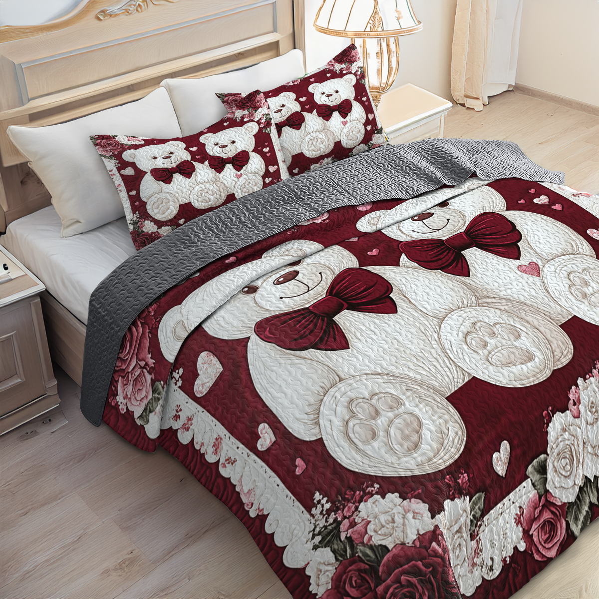 Shineful All Season Quilt 3-Piece Set Lovely Perfect Match