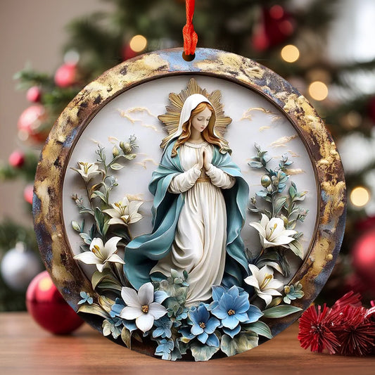 Shineful 2D Acrylic Ornament Serene Virgin Mary