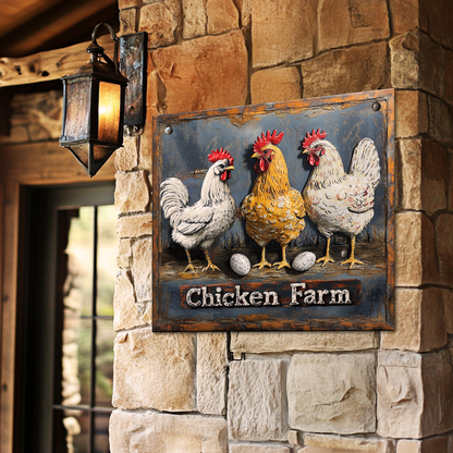 Shineful 2D Metal Sign The Hen House