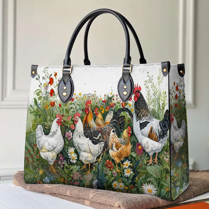 Shineful Leather Bag Elegant Chicken