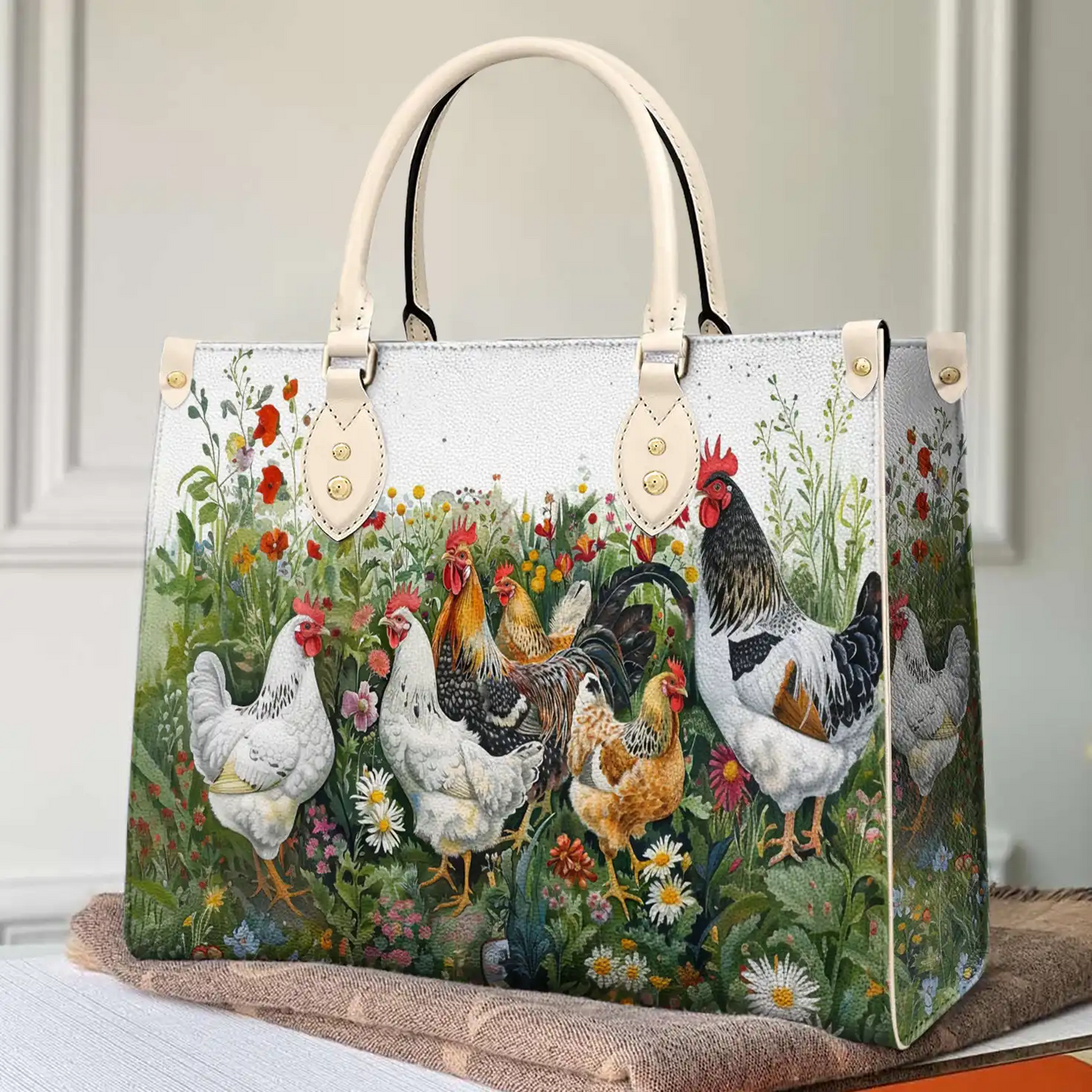 Shineful Leather Bag Elegant Chicken