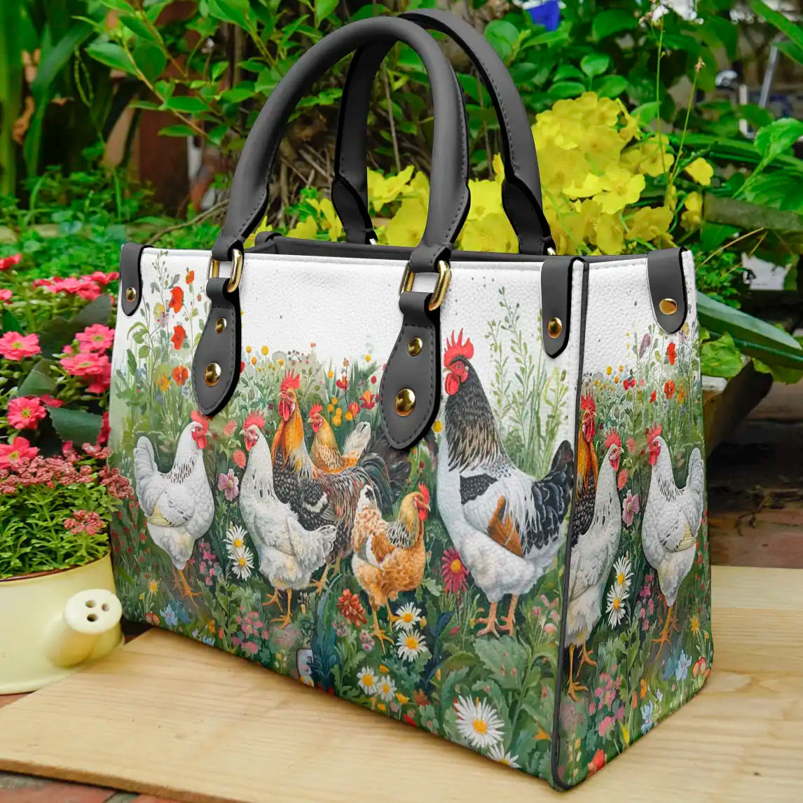 Shineful Leather Bag Elegant Chicken