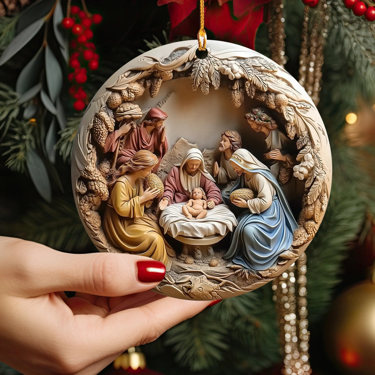 Shineful 2D Acrylic Ornament - Pack Discount Nativity Christmas