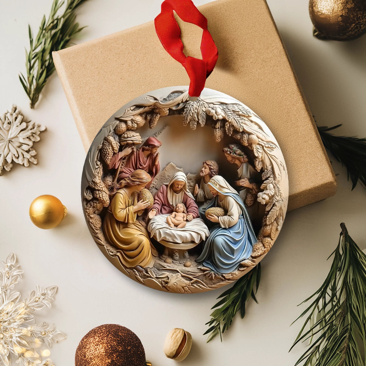 Shineful 2D Acrylic Ornament - Pack Discount Nativity Christmas