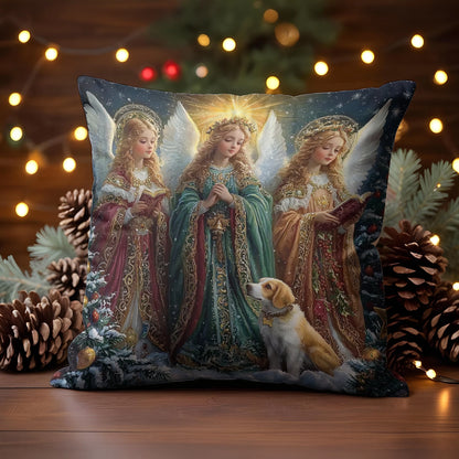 Shineful 2D Print Cushion Cover, Pillowcase Christmas Heavenly Angels