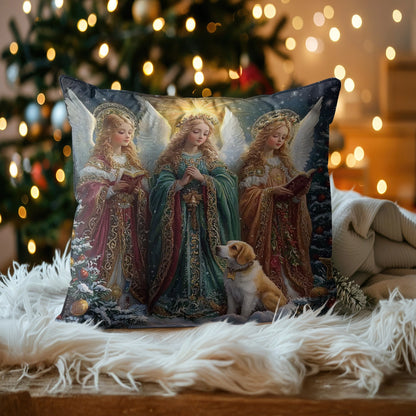 Shineful 2D Print Cushion Cover, Pillowcase Christmas Heavenly Angels