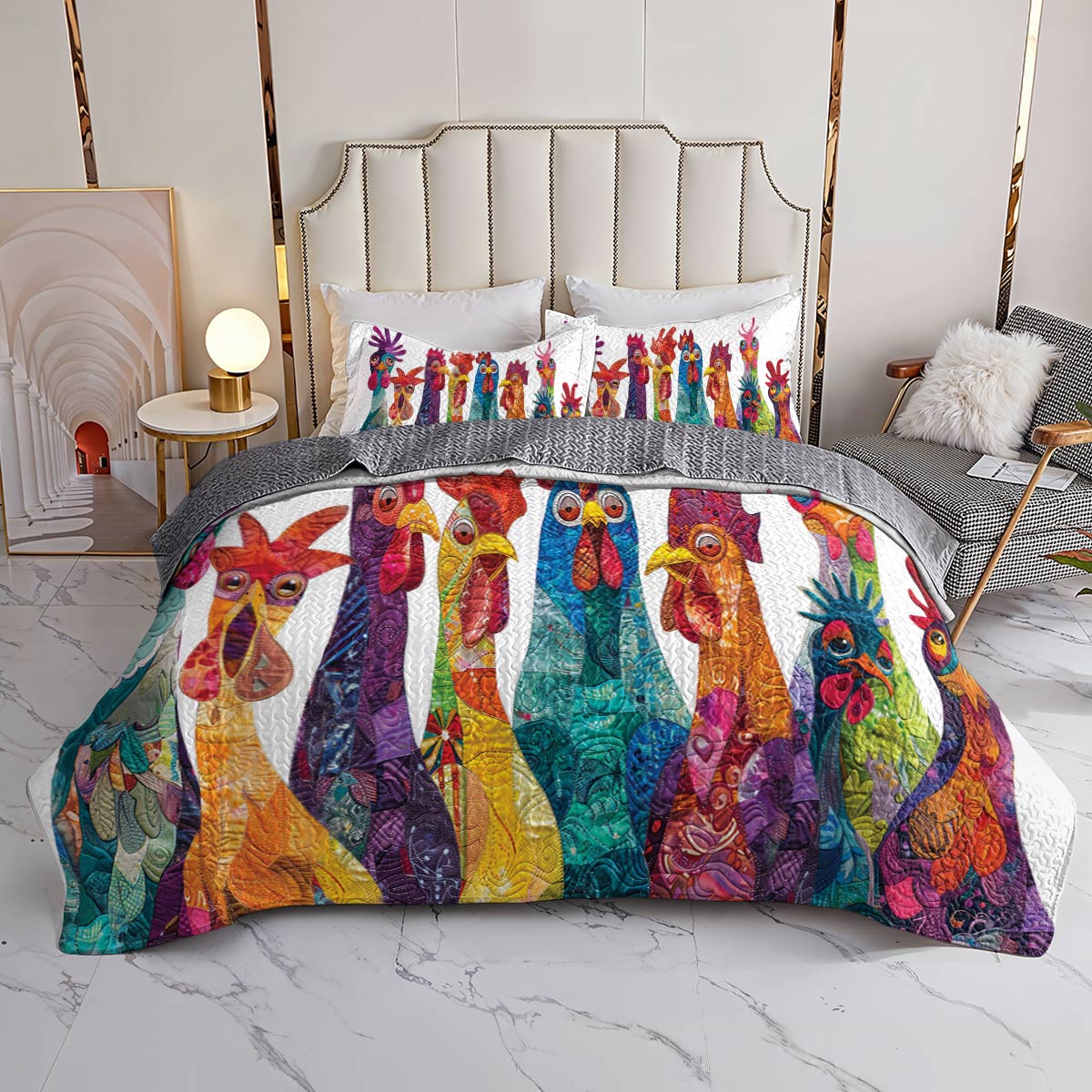 Shineful All Season Quilt 3-Piece Set All You Need Is Sleep