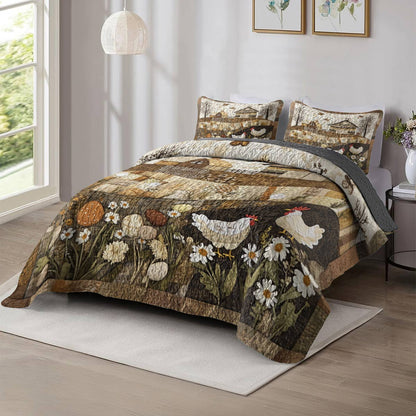 Shineful All Season Quilt 3-Piece Set Beautiful Land