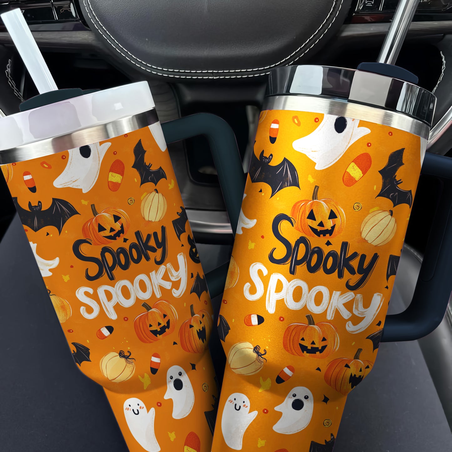 Shineful Tumbler Spooky Pumpkins