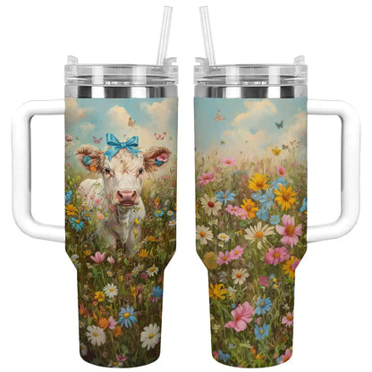 Shineful Tumbler Meadow Moo Cow