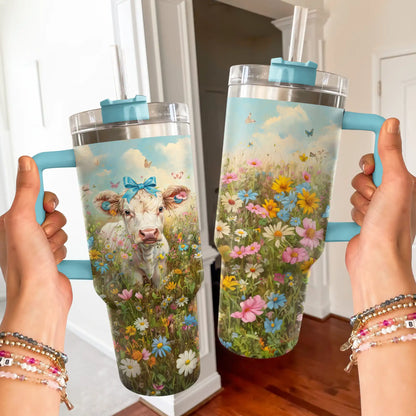 Shineful Tumbler Meadow Moo Cow