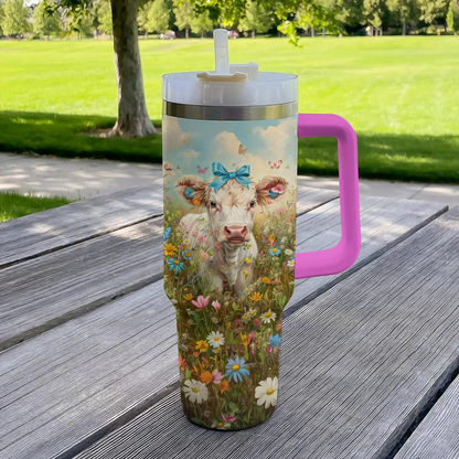 Shineful Tumbler Meadow Moo Cow