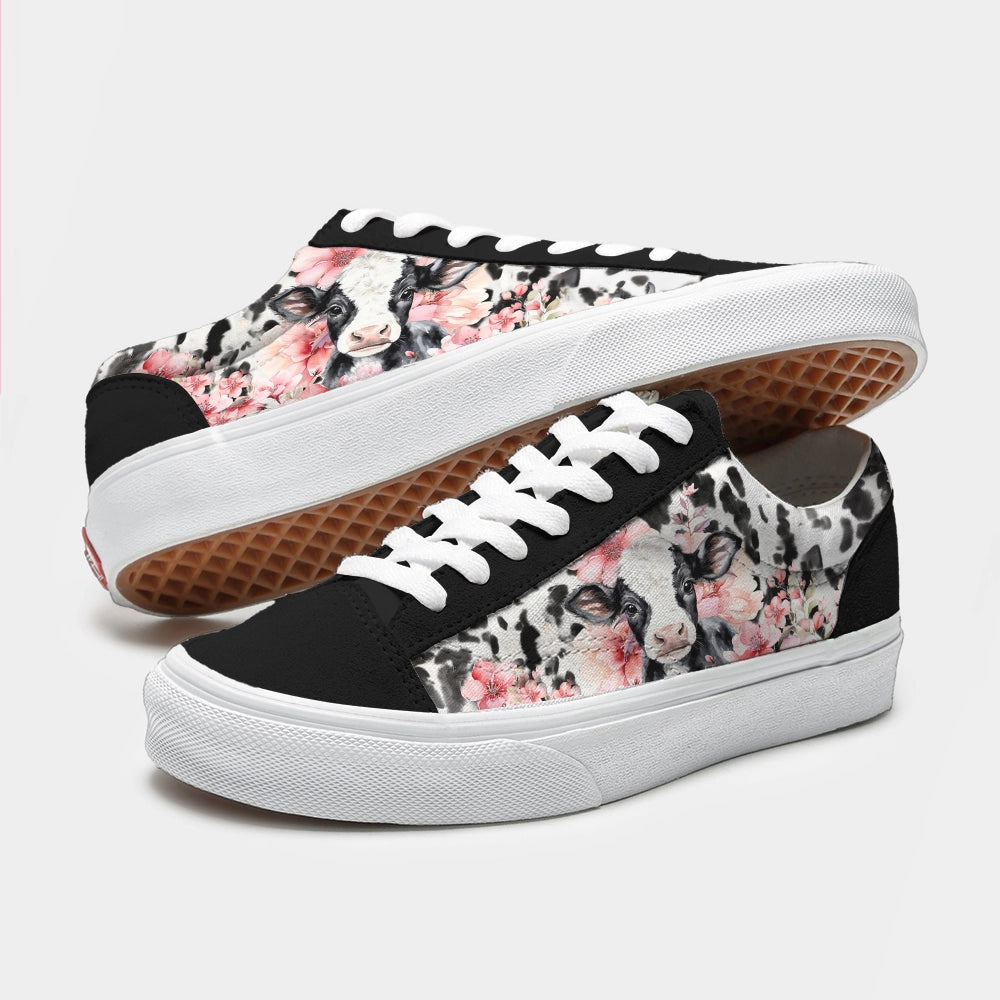 Shineful Sneakers Blossoms Dairy Cow