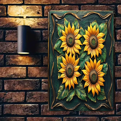 Shineful 2D Metal Sign Sunflower Harvest