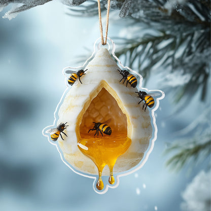 Shineful 2D Acrylic Ornament - Hive & Honey Holiday Collection