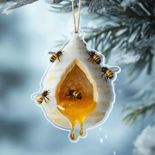 Shineful 2D Acrylic Ornament - Hive & Honey Holiday Collection