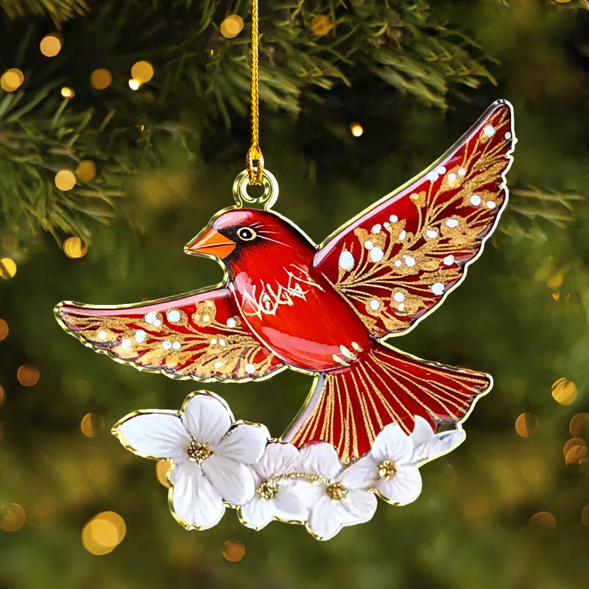 Shineful 2D Acrylic Ornament Cardinal Bliss